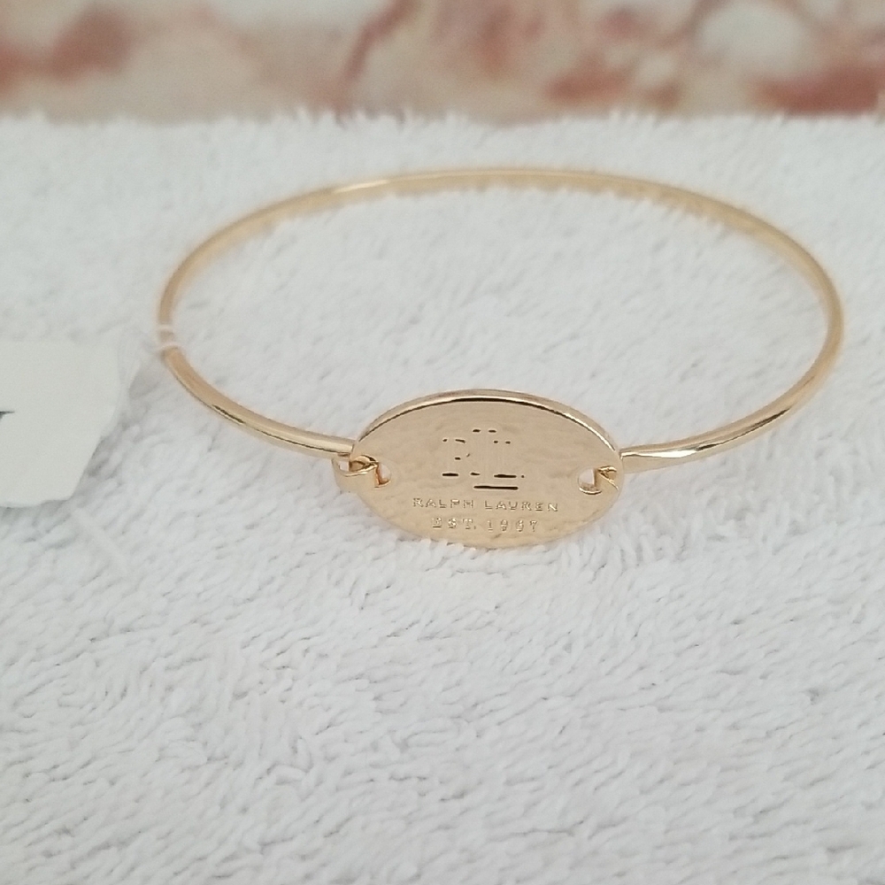 New Ralph Lauren Logo Disc Bangle